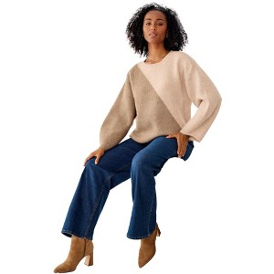 ellos Colorblock Pullover Sweater - 1 of 4