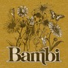 Juniors Womens Bambi Gray Floral Sketch Festival Muscle Tee - 2 of 4