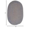 Colonial Mills Softex Check Area Rug - Blue Ice Check 2'x3' - 2 of 2