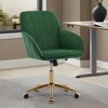 CAVINAS Ergonomic Office Chair, Adjustable Office Chair, Velvet Home Office Desk Chair, Desk Chair Comfy, Swivel Chair, Backrest Seat - 2 of 4