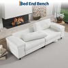 85 Inch 3 Seater Couch with Deep Seat & Adjustable Armrest, Mid Century Modern Living Room Sofa, Comfy Chenille Sofa Comfortable Couches - 4 of 4