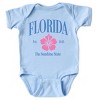 The Juniper Shop Florida The Sunshine State Baby Short Sleeve Bodysuit - 24M - Light Blue - 2 of 4