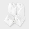 Toddler 8pk Turn Cuff Socks - Dealworthy™ White - 3 of 3