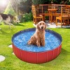 Racxily Foldable Dog Kiddie Pool, Portable Hard Plastic Kids Baby Doggie Swimming Pool, Anti-Slip Thick PVC Collapsible for Dogs Cats and Kids Pet - 2 of 4