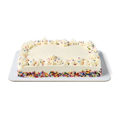 ¼ Sheet Buttercreme Vanilla Cake - 4lbs - Favorite Day™