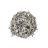 Whisen D4.5" Iced Leaf/Twig Ball, Decorative Hanging Ball Christmas Tree Ornaments, Set of 4 - Silver - 2 of 4