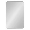 Kate and Laurel Zayda Radius Rectangle Framed Wall Mirror, 24x36, Silver - 4 of 4