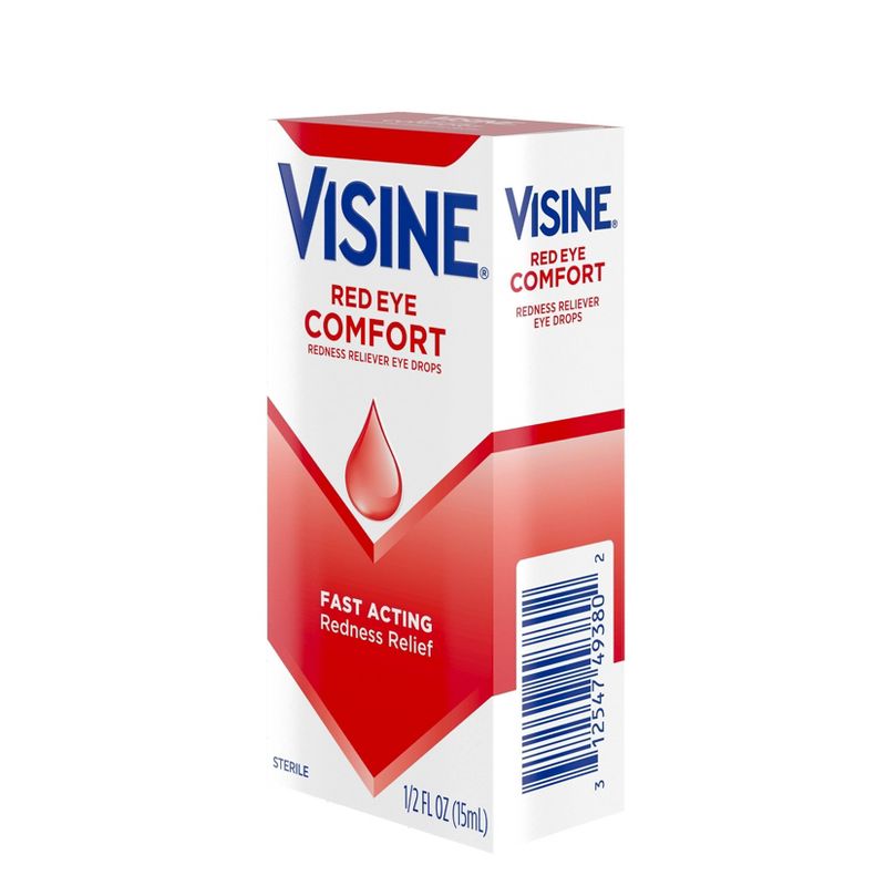 Visine Redness Relief Original Sterile Tetrahydrozoline HCl Eye Drops - 0.65 fl oz, 5 of 11