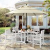 Square Outdoor Dining Tables for 4, HDPS Weather Resistant Patio Dining Table, 35" Outdoor Tables with 1.96" Umbrella Hole - 4 of 4
