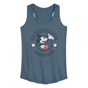 Women's - Disney - Mickey Mouse Since 1928 Graphic Racerback Tank - 1 of 4