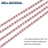 Unique Bargains DIY Bag Clothing Decoration Crystal Rhinestone Sew on Close Claw Chain Trim - 3 of 4