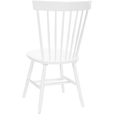 Classic White Windsor High Slat Side Chair in Solid Malaysian Oak