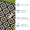 Outdoor Rug, Waterproof Reversible Patio Rug, Plastic Straw Camping Rug, Modern Geometric Foldable Large Rug for RV, Porch & Beach - 4 of 4