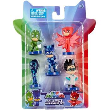 PJ Masks Nighttime Heroes Figure Set Preschool Toy, 6 Action