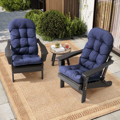 Pellebant Adirondack Style Patio Outdoor Chair Cushion for Adirondack Chair or Lounge Rocking Chair