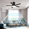 Siljoy 42 Inch Low Profile Black Ceiling Fan with Light and Remote Control Included - 3 of 4