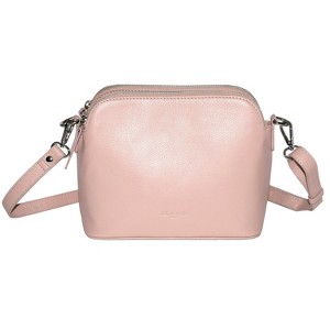 Club Rochelier Leather Double Zipper Crossbody Bag - 1 of 4