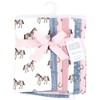 Hudson Baby Girls Cotton Flannel Burp Cloths 7-Pack, Cowgirl, One Size - 2 of 4