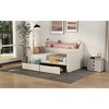 Sapphtopaz Twin Size Upholstered Bed Frame, Versatile Daybed with Trundle/Storage for Guest Bedrooms, Teens & Small Spaces - 3 of 4