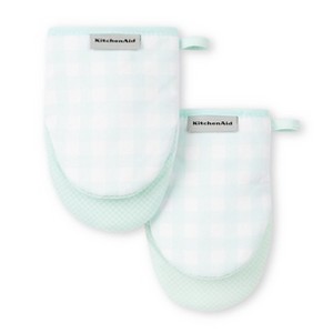 KitchenAid Gingham Mini Oven Mitt 2-Pack Set - 1 of 3