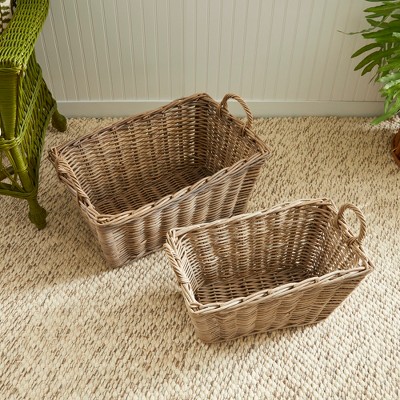 Plum & Post Normandy Laundry Baskets, Set Of 2