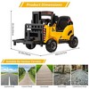 Remote-Control 12V Forklift Ride-On Truck w/ Lifting Fork & Pallet - Electric Construction Car for Toddlers/Kids - 2 of 4