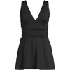 Lands' End Women's Mesh V-neck Mini Swim Dress Swimsuit - 3 of 4