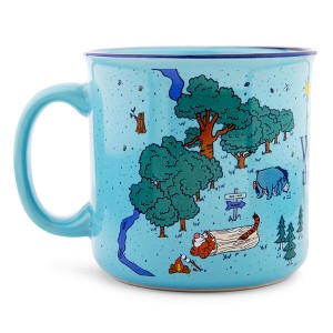 Silver Buffalo Disney Winnie the Pooh Map of the Hundred Acre Wood Ceramic Mug | Holds 20 Ounce - 1 of 4