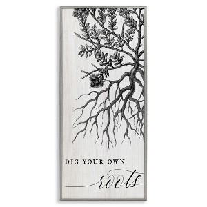 Stupell Industries Dig Your Own Roots Empowering, 10" x 24" - 1 of 4