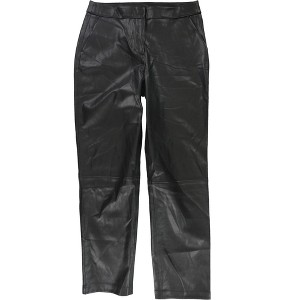 Alfani Womens Faux-Leather Casual Trouser Pants - 1 of 2