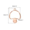 Unique Bargains DIY Crafts Earrings Necklace Bracelet Making Alloy Open Back Mushroom Bezel Pendants 10 Pcs - 2 of 4