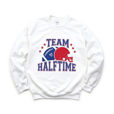 Simply Sage Market Women's Graphic Sweatshirt Team Halftime Distressed - Blue