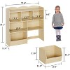 Kids Toy Storage Organizer w/ 5 Cubbies & 2 Drawers - Playroom, Nursery & Bedroom Bookshelf Chest - 2 of 4