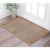 Teal Red and Orange Oriental Power Loom Worn Faded Area Rug - 2 of 4