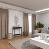 Glam Metal Abstract Wall Decor with Crystal Embellishments Silver - Olivia & May: Luxury Iron Art, Vertical Display - 3 of 4