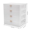 YIYIBYUS Desktop Storage Box, Desk Organizer with Drawer, White - 4 of 4