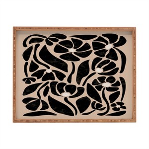 DorisciciArt Mid Century Modern Floral F Rectangular Tray - Deny Designs - 1 of 2