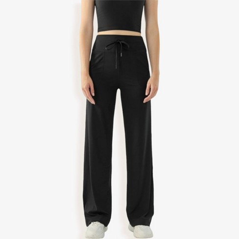 Anna kaci Women s High Waisted Wide Leg Lounge Pants With Drawstring And Pockets Target