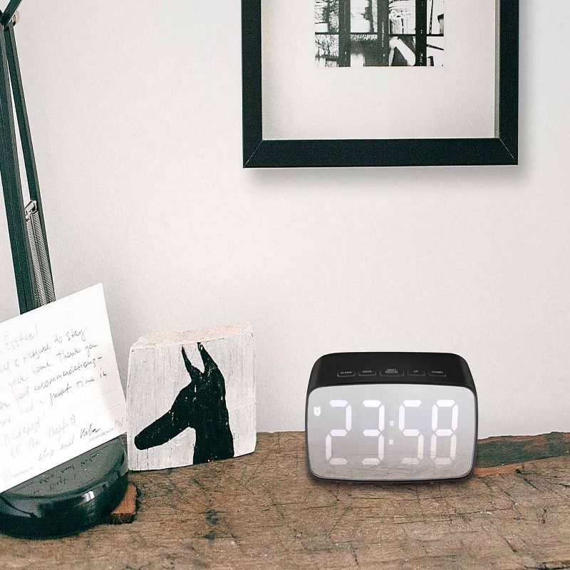 4.75"x2" Digital Alarm Clock - Infinity Instruments, 4 of 7