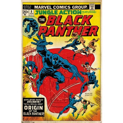 Trends International Marvel Comics - Black Panther - Jungle Action Cover Framed Wall Poster Prints