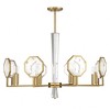 Savoy House Leighton 8 - Light Chandelier in  Warm Brass - 4 of 4