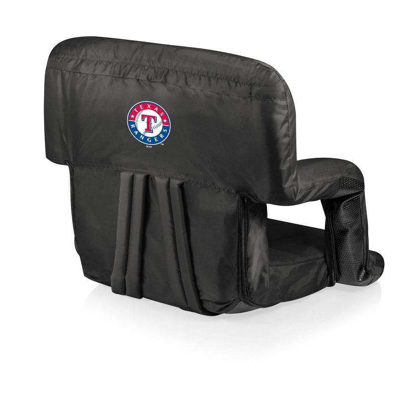 MLB Texas Rangers Ventura Portable Reclining Stadium Seat - Black, 1 of 9
