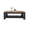 47.2" Melamine and Particle Board Rectangular Coffee Table with Lower Shelf for Living Room or Family Room Spaces - 4 of 4