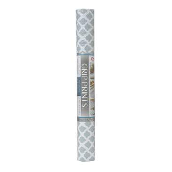 Con-Tact Brand Grip Prints Non-Adhesive Shelf Liner- Talisman Glacier Gray (18''x 4')