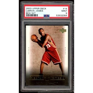 LeBron James Rookie Card 2003 Upper Deck LeBron James Box Set #14 PSA 9 - 1 of 2