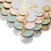 Sparkle and Bash 100 Pack Gold Foil Floral Paper Napkins for Wedding Reception, Scalloped Edges, 4 Colors, (English Garden, 5 x 5 In) - 4 of 4