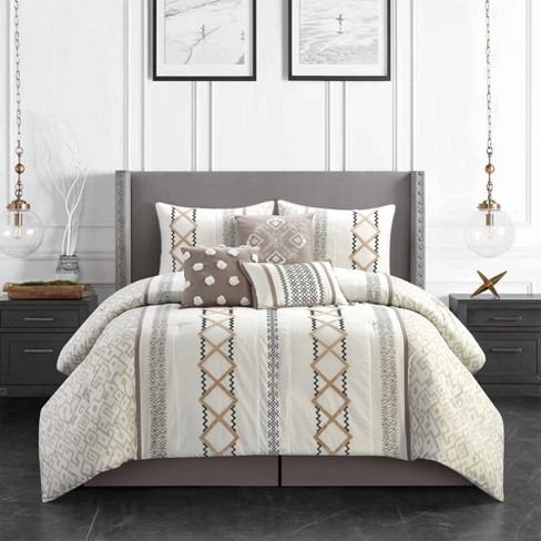 Farmhouse comforter set sales
