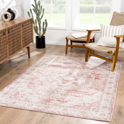 Hauteloom Kandos Blush & Light Pink Area Rug