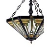 Chloe Lighting Innes Tiffany-Style 3 Light Mission Inverted Ceiling Pendant Fixture 22`` Shade - 4 of 4