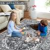 Large Living Room Rug Vintage Medallion Area Rug Washable Area Rug Easy Cleaning Stain Resistant Indoor Carpet with Non-Slip Backing - 4 of 4